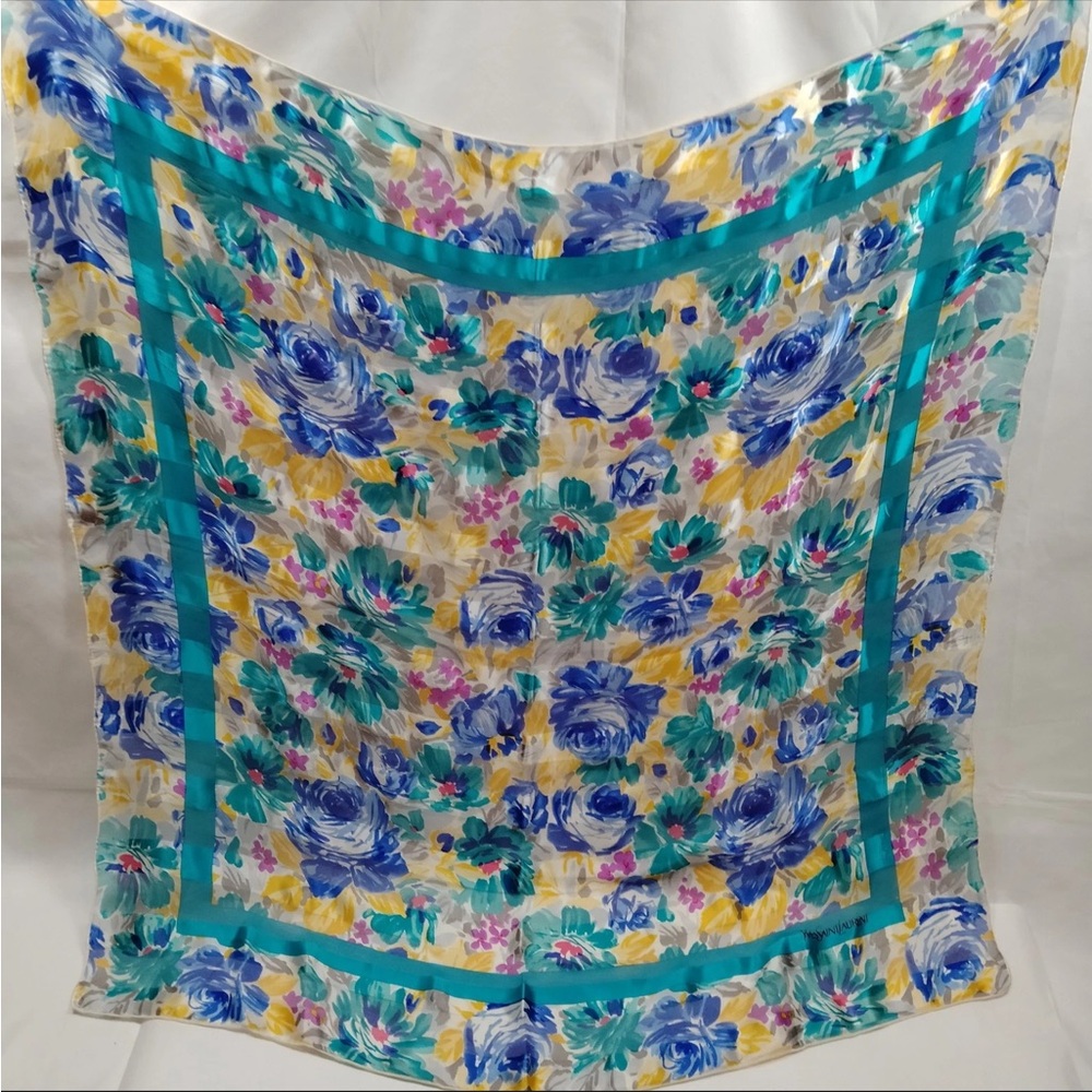 YSL Silk Scarf - Picture 1 of 3